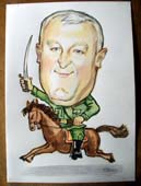 шарж всадника на День защитника Отечества